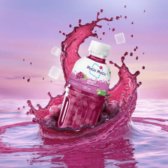 KIT Suco com pedaços de Nata de Coco Mogu Mogu 320 mL - 4 Sabores Frutas