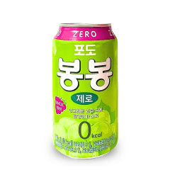 Kit Suco de Uva Verde Zero com pedaços da fruta Bon Bon Haitai 340mLx3