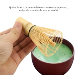 Misturador de Bambu Chasen Tradicional para Matchá - 10cm