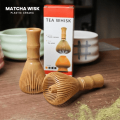 Misturador de Plástico Cerâmico Tradicional para Matchá - 11,5cm