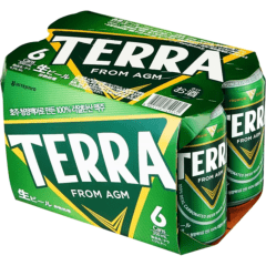 Pack Cerveja Coreana Terra Premium Quality From AGM 355 mL - 6 Latas