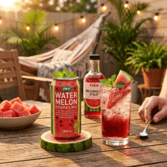 Refrigerante Coreano de Melancia OKF Watermelon Sparkling - 350ml