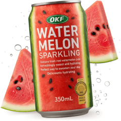 Refrigerante Coreano de Melancia OKF Watermelon Sparkling - 350ml