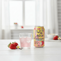 Refrigerante Coreano Postlacto Sabor Morango e Baunilha ZERO AÇÚCAR OKF- 350mL Refrigerante Coreano Postlacto Sabor Morango e Baunilha ZERO AÇÚCAR OKF- 350mL