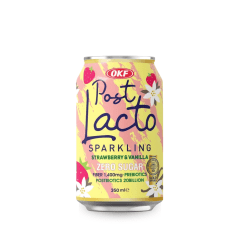 Refrigerante Coreano Postlacto Sabor Morango e Baunilha ZERO AÇÚCAR OKF- 350mL Refrigerante Coreano Postlacto Sabor Morango e Baunilha ZERO AÇÚCAR OKF- 350mL