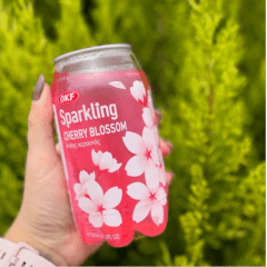 Refrigerante Coreano Sabor Flor de Cerejeira OKF- 350mL