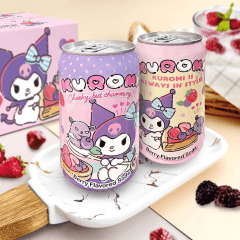Refrigerante Gaseificado Adoçado Sabor Frutas Vermelhas Kuromi - 330mL