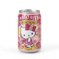 Refrigerante Gaseificado Adoçado Sabor Pêssego Hello Kitty - 330mL Refrigerante Gaseificado Adoçado Sabor Pêssego Hello Kitty - 330mL