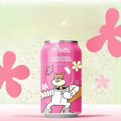 Refrigerante Gaseificado Bob Esponja Sandy Bochechas Sabor Morango - 330mL