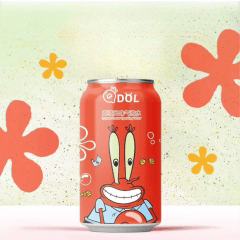 Refrigerante Gaseificado Bob Esponja Seu Siriguejo Sabor Lichia - 330mL