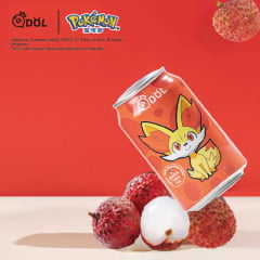 Refrigerante Gaseificado Pokemon Fennekin Sabor Lichia - 330mL