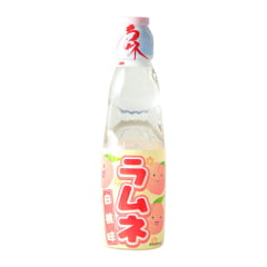 Refrigerante Japonês Ramune Sabor Pêssego - 200mL
