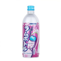 Refrigerante Japonês Ramune Sabor Uva Sangaria - 500mL