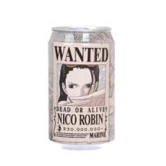 Refrigerante One Piece Sabor Uva Branca Ocean Bomb Nico Robin - 330mL Refrigerante One Piece Sabor Uva Branca Ocean Bomb Nico Robin - 330mL