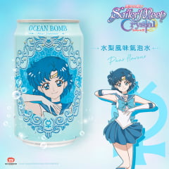 Refrigerante Sailor Moon Sabor Pera Ami Mizuno Ocean Bomb - 330mL