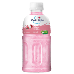 Suco de Lichia com pedaços de Nata de Coco Mogu Mogu  – 320 mL