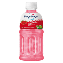 Suco de Morango com pedaços de Nata de Coco Mogu Mogu  – 320 mL