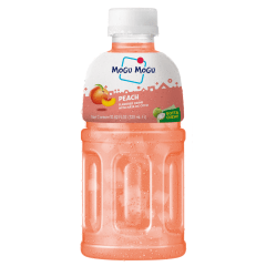 Suco de Pêssego com pedaços de Nata de Coco Mogu Mogu  – 320 mL