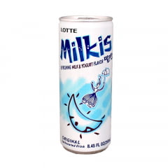 Bebida Gaseificada de Leite e Iogurte MILKIS Lotte - 250mL