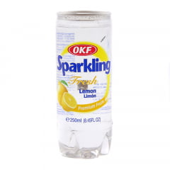 Bebida Coreana Gaseificada Sparkling OKF Sabor Limão - 250mL