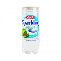 Bebida Coreana Gaseificada Sparkling OKF Sabor Melancia - 250mL