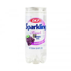 Bebida Coreana Gaseificada Sparkling OKF Sabor Uva - 250mL