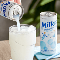 Bebida Gaseificada de Leite e Iogurte MILKIS Lotte - 250mL Bebida Gaseificada de Leite e Iogurte MILKIS Lotte - 250mL