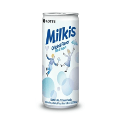 Bebida Gaseificada de Leite e Iogurte MILKIS Lotte - 250mL Bebida Gaseificada de Leite e Iogurte MILKIS Lotte - 250mL