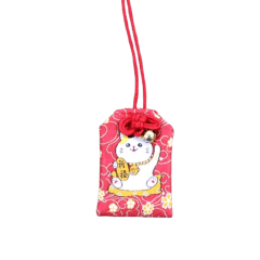 Omamori Amuleto Oriental Gato da sorte - Vermelho Omamori Amuleto Oriental Gato da sorte - Vermelho