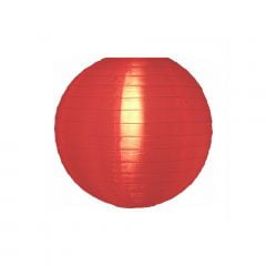 Luminária Oriental Vermelha Nylon - 20 cm
