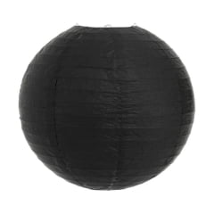 Luminária Oriental Preta Lisa - 40 cm