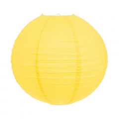 Luminária Oriental Amarela Lisa - 40 cm