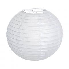 Luminária Oriental  Branca Lisa - 40 cm