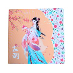 Papel de Origami Anime Kawai Lady 15x15cm Estampas Diferentes - 50 unidades