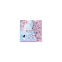 Papel de Origami Colorido Dupla Face Flor de Sakura - 6x6cm 250 Folhas