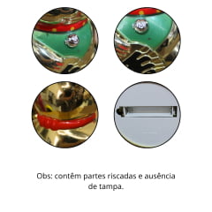 [ PEQUENOS DEFEITOS ] Gato da Sorte Solar Dourado Pequeno - Maneki Neko