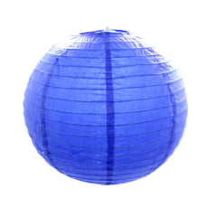 [ PEQUENOS DEFEITOS ] Luminária Oriental Azul Escuro Lisa - 30 cm