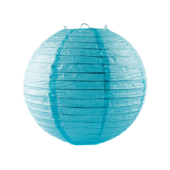 [ PEQUENOS DEFEITOS ] Luminária Oriental Azul Lisa - 30 cm