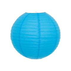 [ PEQUENOS DEFEITOS ] Luminária Oriental Azul Lisa - 30 cm