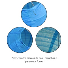 [ PEQUENOS DEFEITOS ] Luminária Oriental Azul Lisa - 30 cm