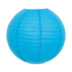 [PEQUENOS DEFEITOS] Luminária Oriental Azul Lisa - 40 cm