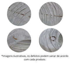 [ PEQUENOS DEFEITOS ] Luminária Oriental Branca Lisa - 25 cm