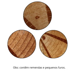 [ PEQUENOS DEFEITOS ] Luminária Oriental Marrom Lisa - 30cm
