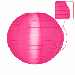 [PEQUENOS DEFEITOS] Luminária Oriental Rosa Pink Nylon - 40 cm