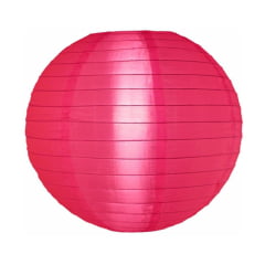 [PEQUENOS DEFEITOS] Luminária Oriental Rosa Pink Nylon - 40 cm