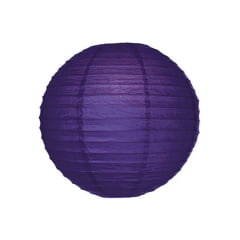[PEQUENOS DEFEITOS ] Luminária Oriental Roxa Lisa - 30 cm