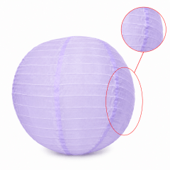 [PEQUENOS DEFEITOS] Luminária Oriental Roxa Nylon - 40 cm