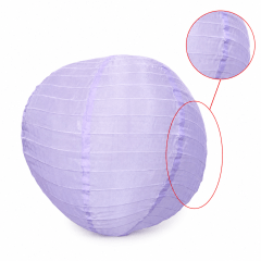 [PEQUENOS DEFEITOS] Luminária Oriental Roxa Nylon - 40 cm
