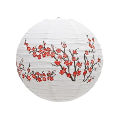 [Pequenos defeitos] Luminária Oriental Sakura Umê - 40 cm