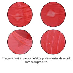 [ PEQUENOS DEFEITOS ] Luminária Oriental Vermelha Lisa - 30 cm
